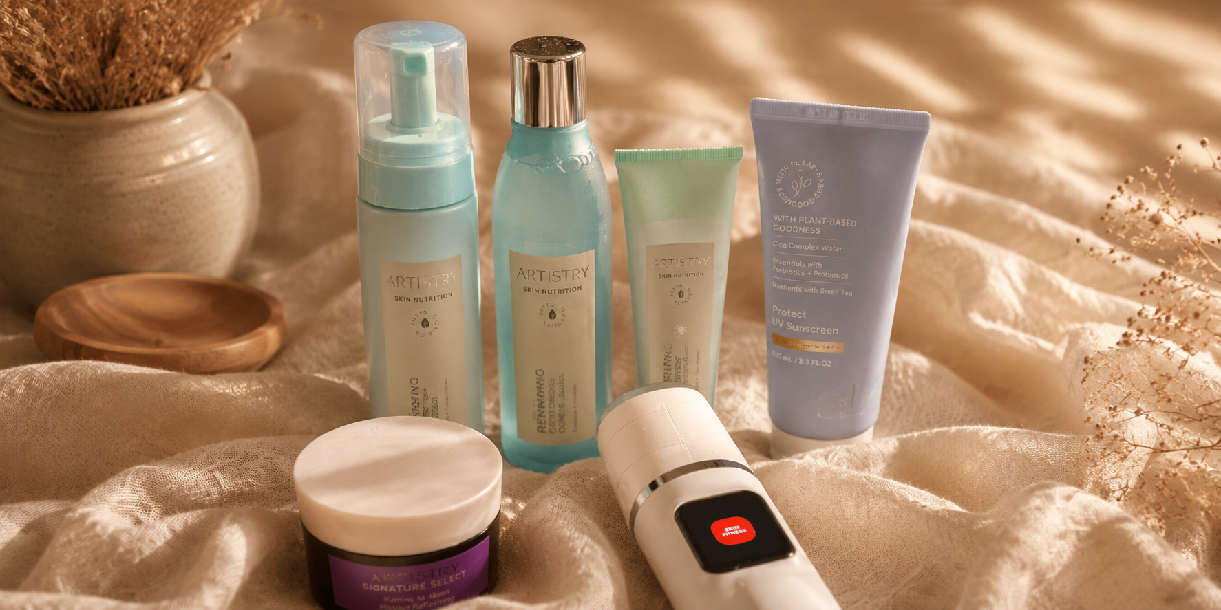 Ritual diário de cuidado — produtos Artistry